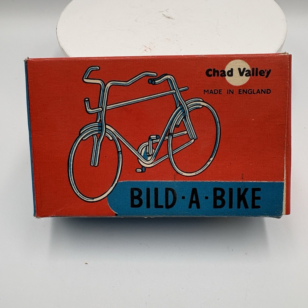 RARE Vintage BILD-A-BIKE Puzzle Toy By Chad Valley 1960s in Original Box England